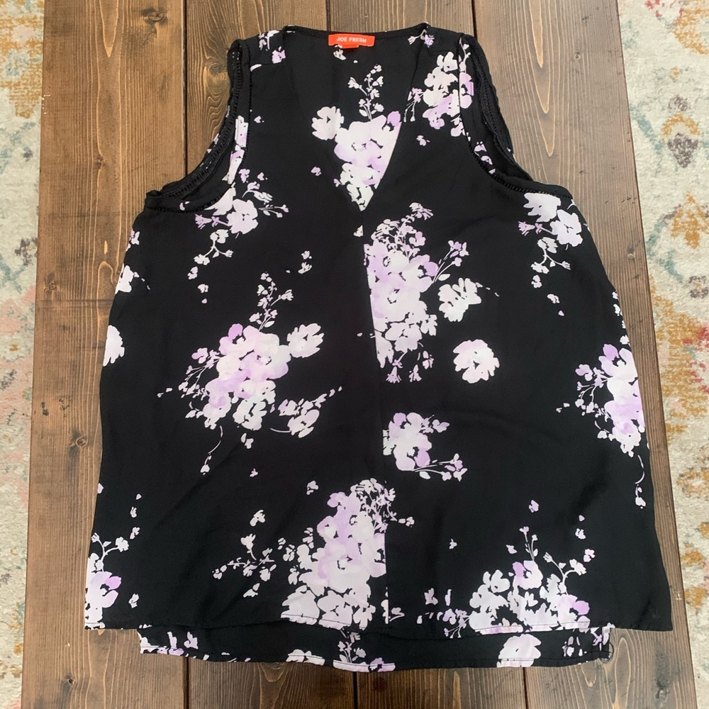 Sz large Joe Fresh floral blouse tank